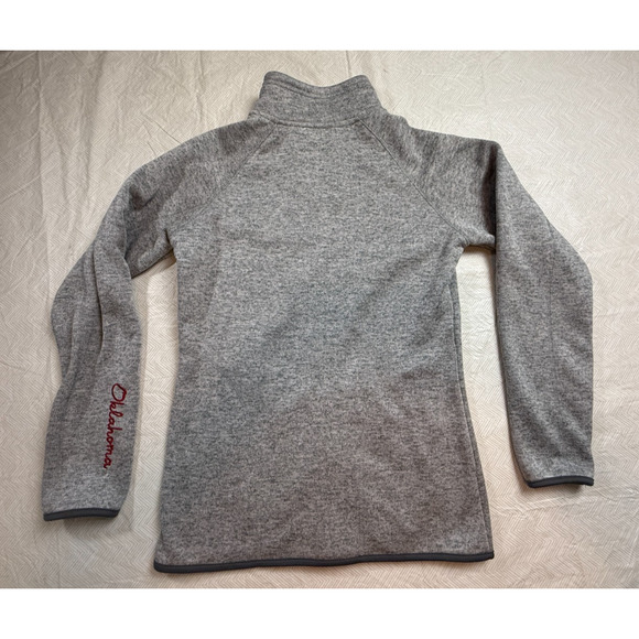 Colosseum Gray OU Oklahoma Sooners Full Zip Sweater/Jacket Sz M Women - Picture 4 of 13